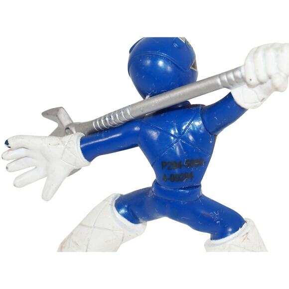Mighty Morphin Blue Power Ranger - 2.5" Mini Battle Ready PVC Toy Figure 2009 - Picture 4 of 8
